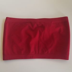 Solid Stretchy Red Bandeau